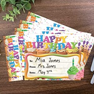 Edupress Happy Birthday Cupcakes Bookmark Awards (EP63024)