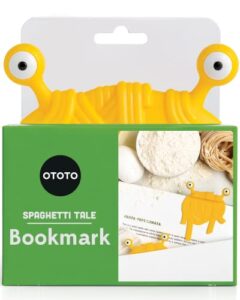 ototo spaghetti tale – book mark – gifts for book lovers – book marker for reading – book markers with quirky and fun design – lightweight plastic bookmarks – all ages (kids included)