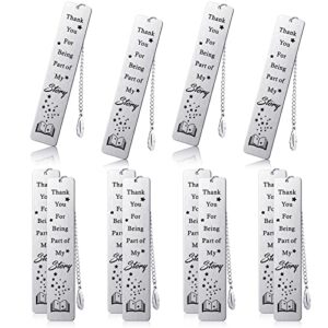 12 pcs thank you appreciation gift coworker gift bookmarks with tassel employee teacher appreciation gifts graduation season for women men book lovers