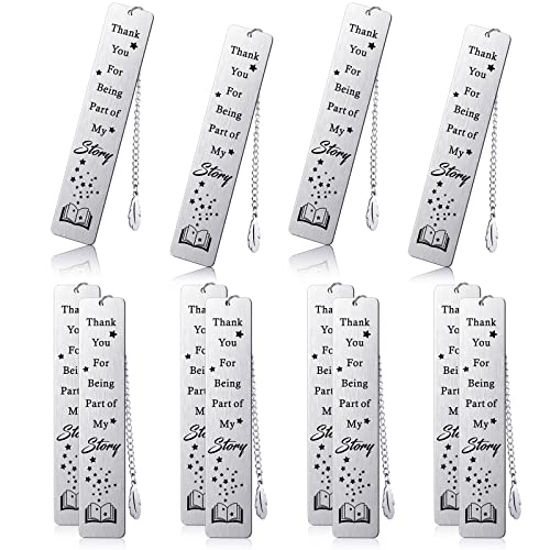 12 Pcs Thank You Appreciation Gift Coworker Gift Bookmarks with Tassel Employee Teacher Appreciation Gifts Graduation Season for Women Men Book Lovers