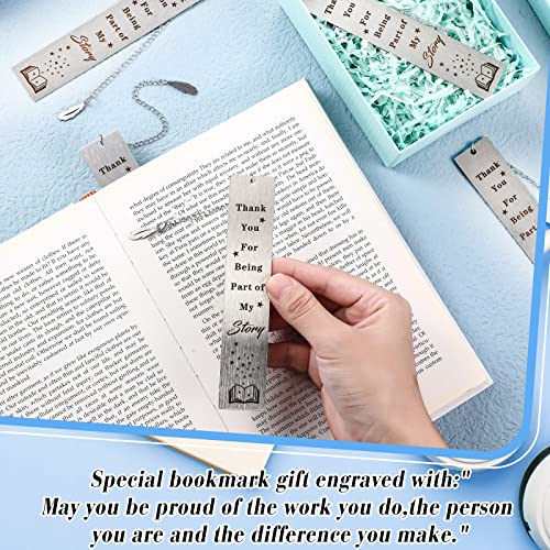 12 Pcs Thank You Appreciation Gift Coworker Gift Bookmarks with Tassel Employee Teacher Appreciation Gifts Graduation Season for Women Men Book Lovers