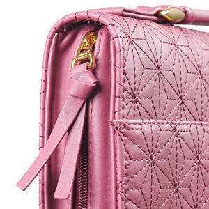 Christian Art Gifts Women's Fashion Bible Cover Grace Dusty Rose, Pink Faux Leather, Medium