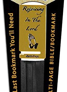 Bookmark for Bible or any Book with 8 Black Ribbons Multi Page Marker