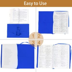 Blue Book Covers 3 Pack, 6"x9" Stretchable Book Sox Suitable for Most Hardcover Books, Up to 8.5”X9.5” Durable and Washable, Reusable Protective Cover for Textbooks