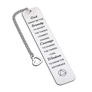 sobriety recovery aa gifts christian bookmarks gifts for women men religious bible verse book markers baptism serenity prayer after surgery cancer survivor gifts christmas birthday gifts for friends