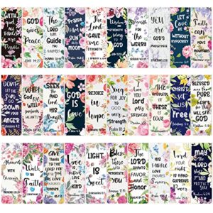 30 pieces bible verses magnetic bookmarks with full scripture flower page clips presents for women christian magnetic book markers religious christmas gifts students teachers book lovers
