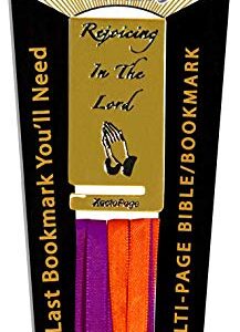 Bookmark for Bible or any Book Multi-Color 8-Page Ribbon Marker