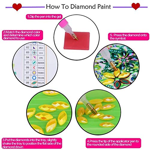 pigpigboss Morning Glory Bookmark Diamond Painting Kit 2 Pieces Diamond Painting Arts Flower Bookmark Diamond Painting Set for Adult Book Decor Bookmark Diamond Dot for Kid (21 X 6 CM)