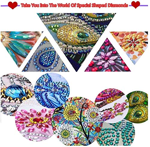 pigpigboss Morning Glory Bookmark Diamond Painting Kit 2 Pieces Diamond Painting Arts Flower Bookmark Diamond Painting Set for Adult Book Decor Bookmark Diamond Dot for Kid (21 X 6 CM)