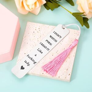 Funny Bookmarks for Women Book Lover Christmas Gifts for Women Female Friends Birthday Gifts for Friends BFF Her Stocking Stuffer Bookmark for Bookish Nerd Book Readers Bookworm Reading Book Club Gift