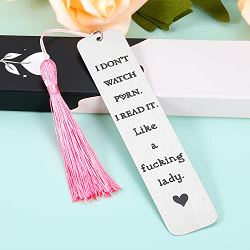 Funny Bookmarks for Women Book Lover Christmas Gifts for Women Female Friends Birthday Gifts for Friends BFF Her Stocking Stuffer Bookmark for Bookish Nerd Book Readers Bookworm Reading Book Club Gift