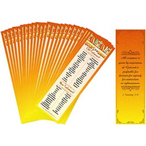 pack of 60 books of the bible bookmarks christian inspirational bible bookmark religious bookmarks for readers, kids, teens, men or women home classroom office supplies, 2 x 6.5 inches