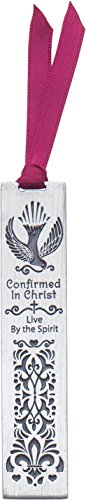 The Spirit Metal Bookmark, Confirmation Gifts for Boys, Girls, and Adults, Religious Bookmarks for The Avid Reader, 0.75 x 0.2 x 3.5-Inches, Hand Polished Metal, by Abbey & CA Gift