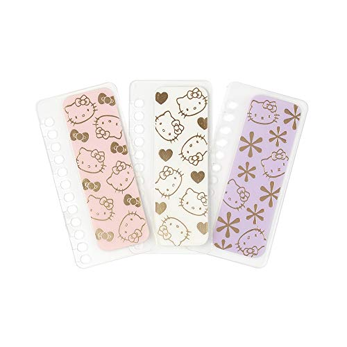 Hello Kitty X Erin Condren Designer Accessories - Mini Snap-in Bookmarks - 3 Pack. Compatible with Spiral Notebooks, Planners, Agendas or More. Fun and Functional