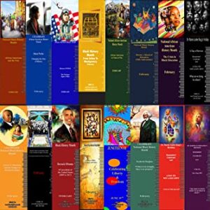 National Black History Month Bookmarks Set 24 Bookmarks Assorted (BKSET24)