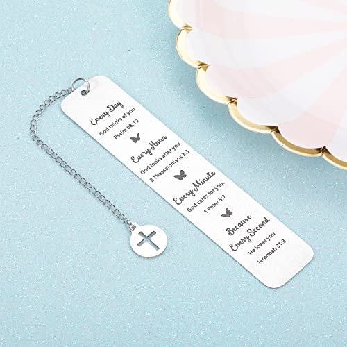 Inspirational Religious Gifts for Women Men Teens Girls First Communion Christening Gifts for Goddaughter Godson Coworkers Christmas Gifts for Son Daughter Girlfriend Bookmark Gifts for Friends Her
