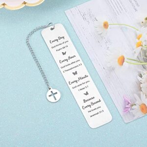 Inspirational Religious Gifts for Women Men Teens Girls First Communion Christening Gifts for Goddaughter Godson Coworkers Christmas Gifts for Son Daughter Girlfriend Bookmark Gifts for Friends Her