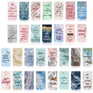 30 pieces inspirational magnetic bookmarks marble magnetic bookmarks page clips bookmarks for students teachers school home office supplies, 30 styles
