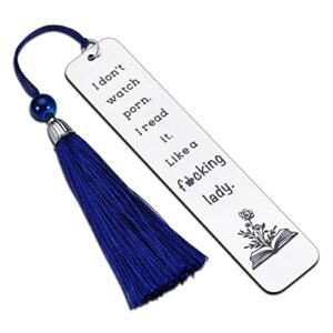 funny bookmark for women men book spicy reader gift for book lover bookish birthday holiday gifts for female male friends bff her spicy reader reading present book club gifts i don’t watch prn