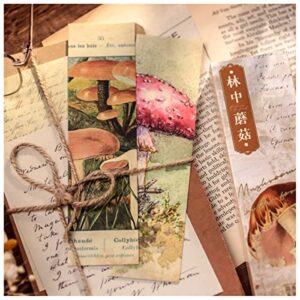 Vintage Natural Style Forest Story Series Bookmarks (Mushrooms)