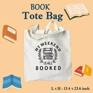 LESEN Book Lovers Gifts for Women - Ideal Reader Gifts Box Basket for Librarian or Best Friend - Includes a Tote Bag,Book Sleeve,Socks,Bookmarks