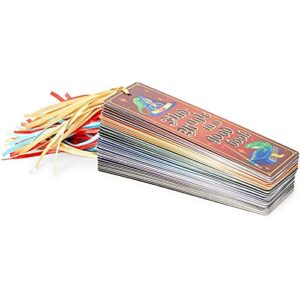Wizard Bookmarks with Tassels for Kids, 6 Designs (2 x 6 in, 72 Pack)