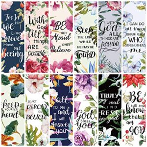 36 pieces magnetic bible verse bookmarks inspirational scripture book markers encouraging flower page clips presents for women kids students teachers school home office supplies