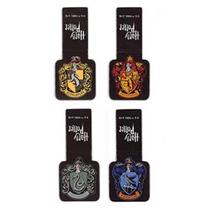 ata-boy harry potter bookmark, houses of hogwarts crests magnetic bookmarks (4 set) harry potter gifts & merchandise…