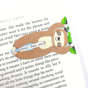 Linemarker Page Marker | Book Holder | Magnetic Bookmarks Set of 2 | Magnet Page Holder Clip for Reading | Book Marker | Gift Idea for Readers, Book Lovers (Sloth)