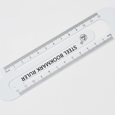 Wakaka 2 Pcs Multifunctional Metal Bookmark and 12cm Ruler,Classic Black and White,Make Your Reading and Working Easy.