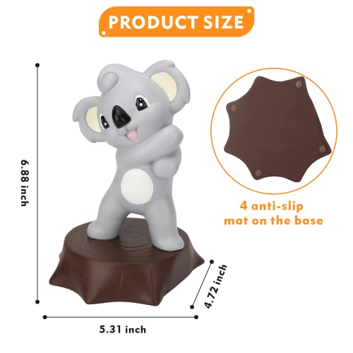 Bookends for Kids,Lovely Koala Book End and Decorative Book Stopper Holder for Bookshelves, Children’s Room, Home, Office or Desk with Anti-Slip Base