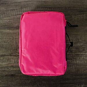 Adventure Bible Cover for Girls, Zippered, with Handle, Nylon, Pink, Medium