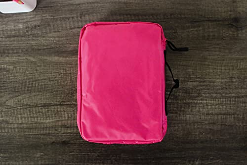 Adventure Bible Cover for Girls, Zippered, with Handle, Nylon, Pink, Medium