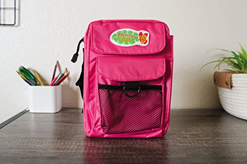 Adventure Bible Cover for Girls, Zippered, with Handle, Nylon, Pink, Medium