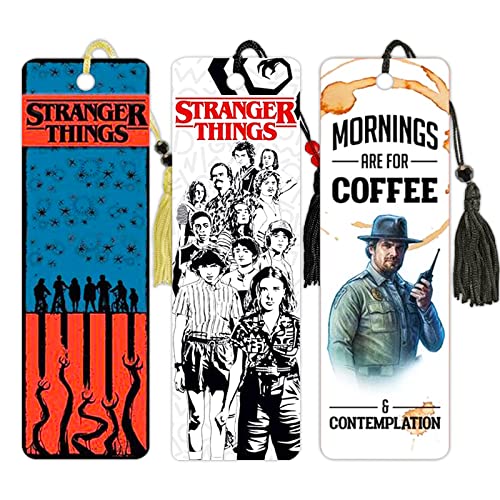 Stranger Things Bookmark Set - Bundle with 3 Collectible Stranger Things Bookmarks Featuring Eleven and More | Stranger Things Merch and Stocking Stuffers