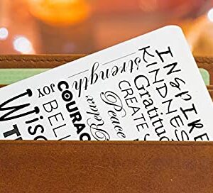 Footprints In The Sand Cards - 25 Mini Footprints Poem Bookmark Card Set for Bible, Pocket Size Motivational Prayer Card| Inspirational Footprint Christian Cardstock Wallet Prayer Card Set | 26 Items