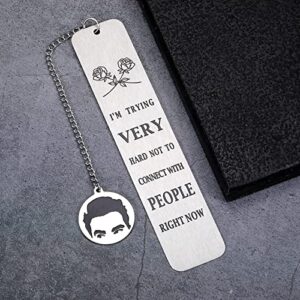 SC TV Show Gifts Bookmark David Merchandise Souvenir for TV Fans Funny Quote Items Bookmark for Book Lovers Humor Birthday Christmas Stocking Stuffers Gift for SC Fans Friends