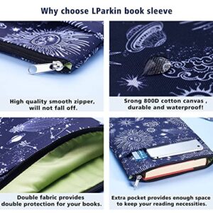 Zodiac Sun & Moon Book Sleeve, Book Covers for Paperbacks, Book Sleeves with Zipper, 11 X 8.5 Inch, Astrology Gifts