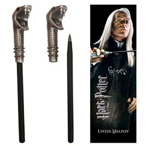 the noble collection harry potter lucius malfoy wand pen and bookmark
