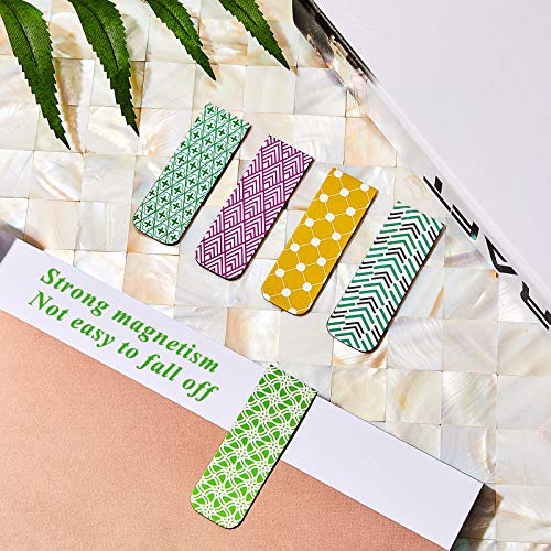 24 Pcs Magnetic Bookmarks Magnetic Page Markers Bookmarks for Women Page Markers for Students Teachers Reading Christmas Bookmark Present (Colorful Style)