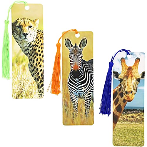 Tassel Bookmark, Wildlife Animal Designs (72 Pack)