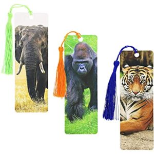 Tassel Bookmark, Wildlife Animal Designs (72 Pack)