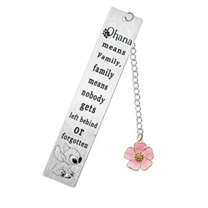 ohana bookmark gifts ohana means family gifts for daughter, niece, girls stitch gifts cute bookmarks for women friendship birthday gift reader bookmark presents(ohana means family)