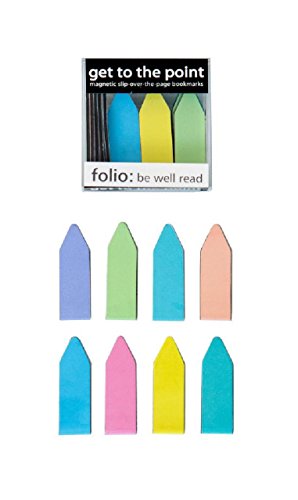 Get to the Point Magnetic Bookmarks Earthtone Color Line Markers (1 Box of 20)