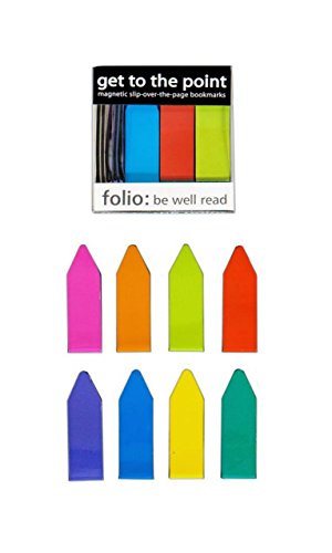 Get to the Point Magnetic Bookmarks Earthtone Color Line Markers (1 Box of 20)