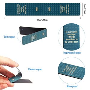 30 Pieces Ruth Bader Ginsburg Magnetic Bookmarks Encouraging Quotes Motivational RBG Bookmarks for Women Positive Magnetic Page Clips for Book Lover Lawyer Judge Feminist Gifts (Magnetic)