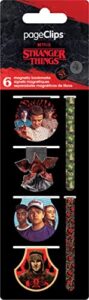 netflix stranger things: season 4 magnetic page clips (6-pack) stationery