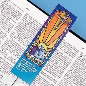 His is Risen Nail Cross Pin & Bookmarks - Set of 12 Each - Easter, Church and Sunday School Supplies Multicolored