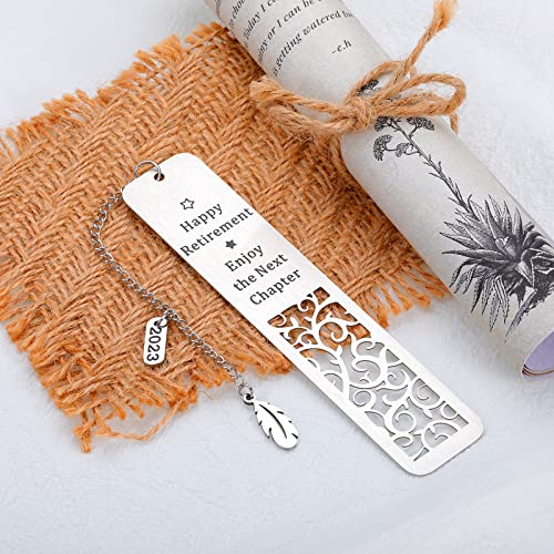 Retirement Gifts for Women Men 2023 Christmas Bookmark Gifts for Coworker Nurses Doctors Dad Mom Happy Retirement Appreciation Gift for Retired Teacher Boss Employee Leaving Going Away Gift for Friend