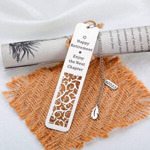 Retirement Gifts for Women Men 2023 Christmas Bookmark Gifts for Coworker Nurses Doctors Dad Mom Happy Retirement Appreciation Gift for Retired Teacher Boss Employee Leaving Going Away Gift for Friend